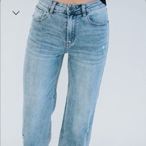 Baker Wide Leg Risen Jean, Size 11